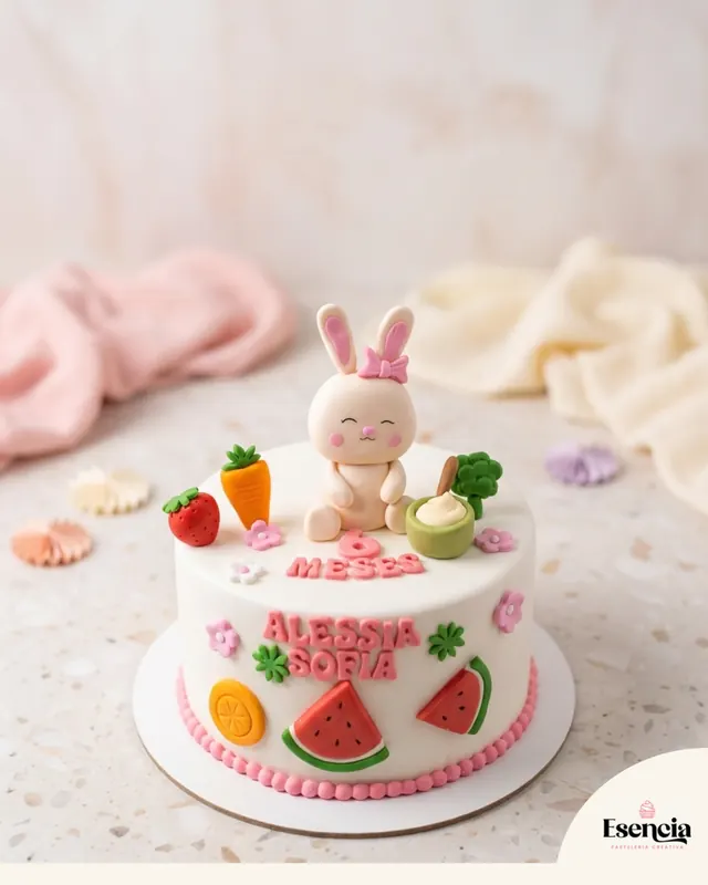 Torta de conejito para 6 meses