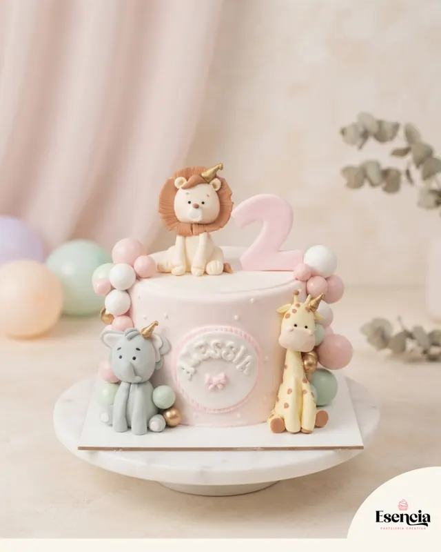 Torta de safari en pastel