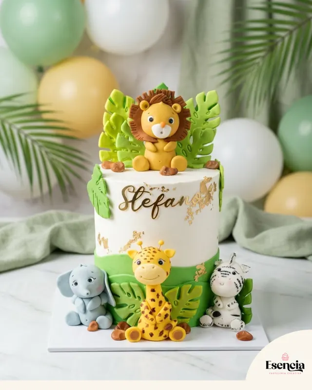 Torta de safari para primer añito