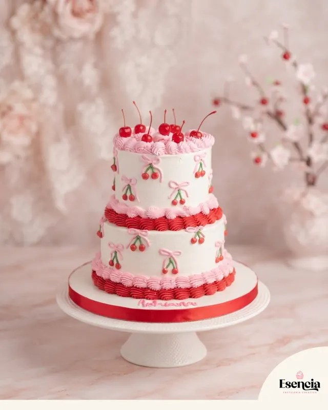Torta de cherry vintage