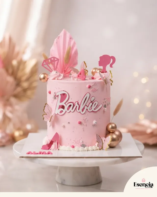 Torta de barbie glam