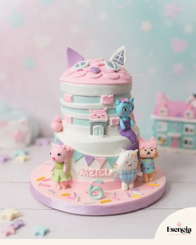 Torta de casa de muñecas