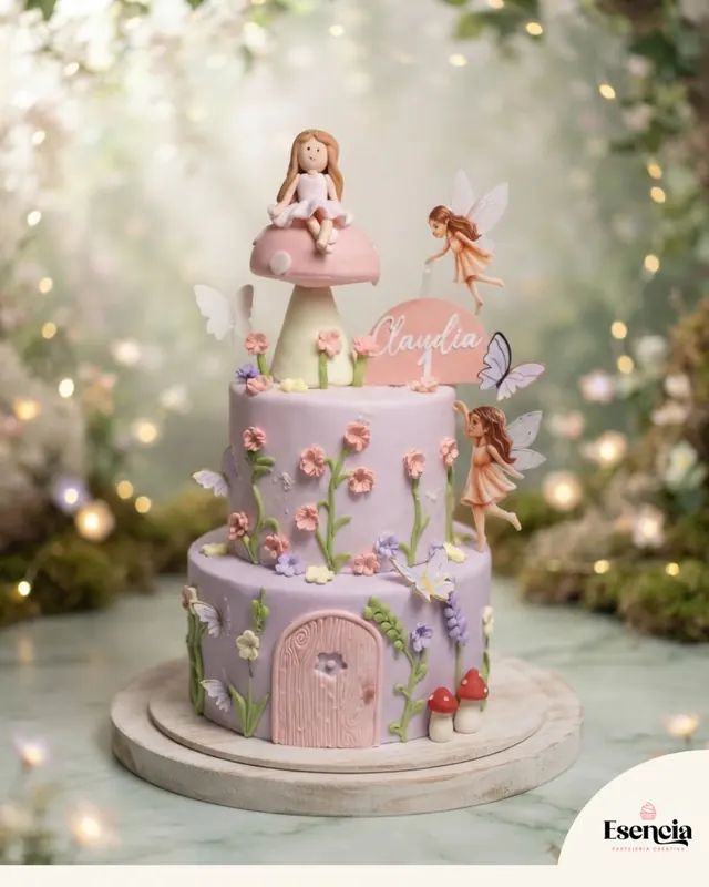 Torta de jardín de hadas