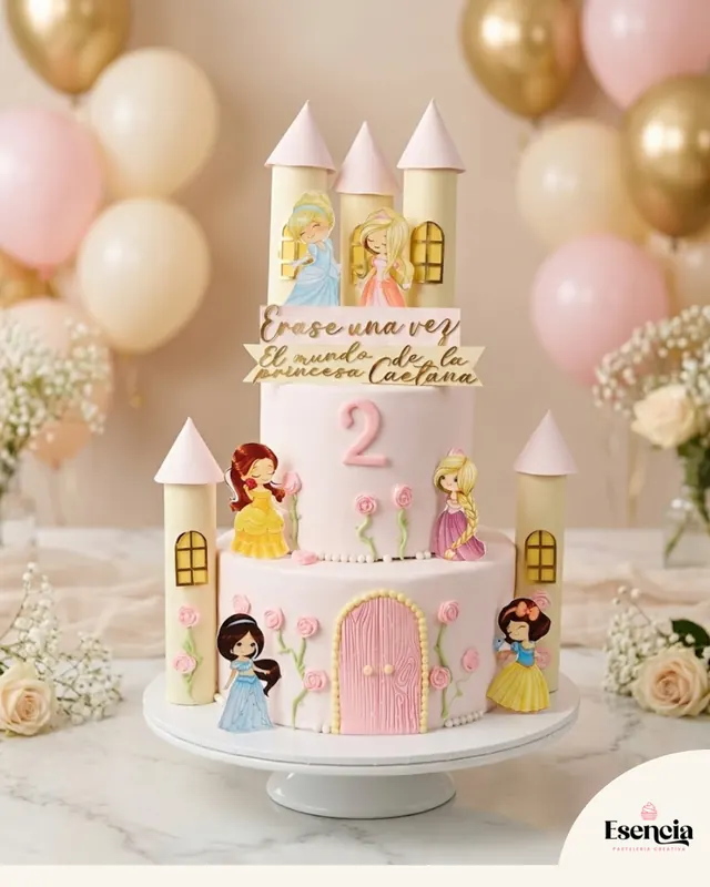 Torta de princesas Disney
